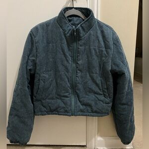 Blue SHEIN puffer coat (small)